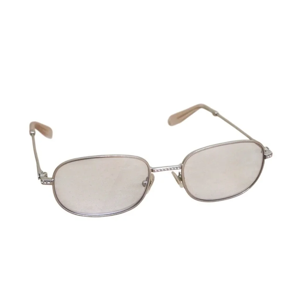 Swarovski Eyeglasses Glasses SK 4001 Polished Silver Crystals 135 52 19 Frame